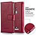 Custodia Compatibile Con Nokia Lumia 925 In Rosso Vinaccia - Coperchio Protettiva Con Chiusura Magnetica, Funzione Stand E Tasca Per Le Carte - Foto miniatura 5