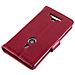 Custodia Compatibile Con Nokia Lumia 925 In Rosso Vinaccia - Coperchio Protettiva Con Chiusura Magnetica, Funzione Stand E Tasca Per Le Carte - Foto miniatura 8