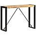Tavolo Consolle 110x35x76 Cm In Legno Massello Di Mango - Foto miniatura 6