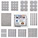 106pcs Assortiti Autoadesivo Feltrini Sticky Piano Protezioni Per I Piedi Mobili Tavolo Sedia Da - Foto miniatura 1