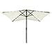 Ombrellone da Esterni con LED e Palo in Acciaio Sabbia 2x3 m - Foto miniatura 1