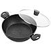 Bono Casseruola Bassa Induzione, 24cm, 2,5 Litri, Coperchio In Vetro, Antiaderente Nero - Foto miniatura 5