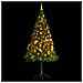Albero di Natale Preilluminato con Palline Verde 180 cm - Foto miniatura 2