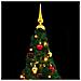 Albero di Natale Preilluminato con Palline Verde 180 cm - Foto miniatura 3
