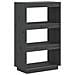 Libreria / divisorio Grigio 60x35x103cm In Legno Massello Di Pino - Foto miniatura 2