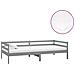 Divano Letto Con Materasso 90x200 Cm Grigio In Massello Di Pino - Foto miniatura 2