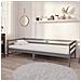Divano Letto Con Materasso 90x200 Cm Grigio In Massello Di Pino - Foto miniatura 1