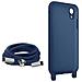 Cover Semirigida Per Iphone Xr Cordino Nylon Intrecciato 80 Cm Blu - Foto miniatura 2