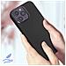 Cover Per Iphone 14 Pro Max In Silicone Semi-rigido Soft-touch Nera - Foto miniatura 3