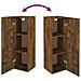 Mobili Tv 2 Pz Rovere Fumo 30,5x30x90cm In Legno Ingegnerizzato - Foto miniatura 5