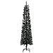 Albero Di Natale Artificiale Sottile Con Base Verde 180 Cm Pvc - Foto miniatura 2