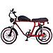 Bandit - Rosso E Nero - 250w / 12ah - Bicicletta Elettrica Retrò 2 Persone - Fat E-bike - Foto miniatura 3