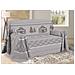 Telo Arredo Multiuso Linea Pensieri Delicati In Cotone Disegno Chalet Matrimoniale Beige - Foto miniatura 1
