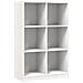 Libreria Bianca 70x33x110 Cm In Legno Massello Di Pino - Foto miniatura 2