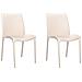 Sedie Da Giardino 2 Pz Crema 50x46x80 Cm In Polipropilene - Foto miniatura 2