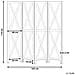 Paravento 4 Pannelli Legno Nero 170 X 163 Cm Ridanna - Foto miniatura 2