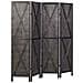 Paravento 4 Pannelli Legno Nero 170 X 163 Cm Ridanna - Foto miniatura 4