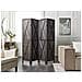 Paravento 4 Pannelli Legno Nero 170 X 163 Cm Ridanna - Foto miniatura 1