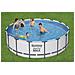 Piscina Rotonda Steel Pro Max In Acciaio 488x122 Cm Bestway 5612z - Foto miniatura 4