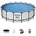 Piscina Rotonda Steel Pro Max In Acciaio 488x122 Cm Bestway 5612z - Foto miniatura 1