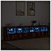 Credenza Con Luci Led Rovere Fumo 283x37x67 Cm - Foto miniatura 2