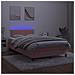 Letto a Molle con Materasso e LED Rosa 120x190 cm in Velluto - Foto miniatura 2