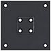 Basi per Pali Quadrati 4 pz 51x51 mm Acciaio Verniciato Polvere - Foto miniatura 5