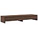 Supporto Monitor Con Cassetti Marrone 100x27x15cm In Truciolato - Foto miniatura 2