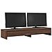 Supporto Monitor Con Cassetti Marrone 100x27x15cm In Truciolato - Foto miniatura 3