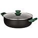 Casseruola Green In Alluminio Pressato 28cm Coperchio C 41,5x29x15 Cm. Colore Nero - Foto miniatura 1