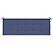 Cuscino Panca Da Giardino Blu Marino 150x50x4 Cm Tessuto Oxford - Foto miniatura 3