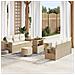 Set Divano da Giardino 9 pcs Beige polyrattan - Foto miniatura 2