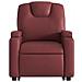Poltrona Alzapersone Massaggi Reclinabile Rosso Vino Similpelle - Foto miniatura 9