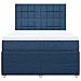 Giroletto a Molle con Materasso Blu 140x190 cm in Tessuto - Foto miniatura 4
