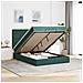 Struttura Letto Pouf con Materassi 140x200 cm in Velluto - Foto miniatura 2