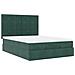 Struttura Letto Pouf con Materassi 140x200 cm in Velluto - Foto miniatura 6