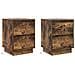 Comodini con luci LED 2 pezzi Rovere affumicato 39x34.5x50 cm - Foto miniatura 1