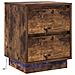 Comodini con luci LED 2 pezzi Rovere affumicato 39x34.5x50 cm - Foto miniatura 6
