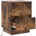 Comodini con luci LED 2 pezzi Rovere affumicato 39x34.5x50 cm - Foto miniatura 7