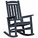 Sedia a dondolo da giardino 2 pcs Navy 70 x 92 x 108cm Plastica - Foto miniatura 4
