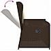 Panchina da giardino con cuscino Marrone Poly Rattan - Foto miniatura 7