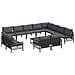 Set Divano da Giardino 13 pcs Antracite Acciaio - Foto miniatura 1