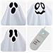 Fantasma appeso di Halloween 3 pcs Bianco 52 x 62 cm Poliestere - Foto miniatura 5