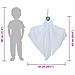 Fantasma appeso di Halloween 3 pcs Bianco 52 x 62 cm Poliestere - Foto miniatura 7