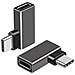 Adattatore Da Type-c A Usb4: Convertitore Angolato Maschio-femmina, Supporta La Ricarica A 240w E Dati A 40gbps - Foto miniatura 3