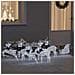 Renne LED 7 pcs Bianco Tessuto - Foto miniatura 2