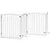 Cancello Cani Porta Pieghevole Bianco 10 Pannelli 800 cm Pioppo - Foto miniatura 4