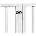 Cancello Cani Porta Pieghevole Bianco 10 Pannelli 800 cm Pioppo - Foto miniatura 7
