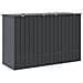 Scatola di Stoccaggio per Giardino Nero 214 x 82 x 132 cm - Foto miniatura 9