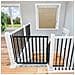 Safetots Cancelletto Di Sicurezza Top Of Stairs Per La Parte Superiore Delle Scale, Fissaggio A Vite, In Legno, Nero, 63,5cm - 105,5cm - Foto miniatura 1